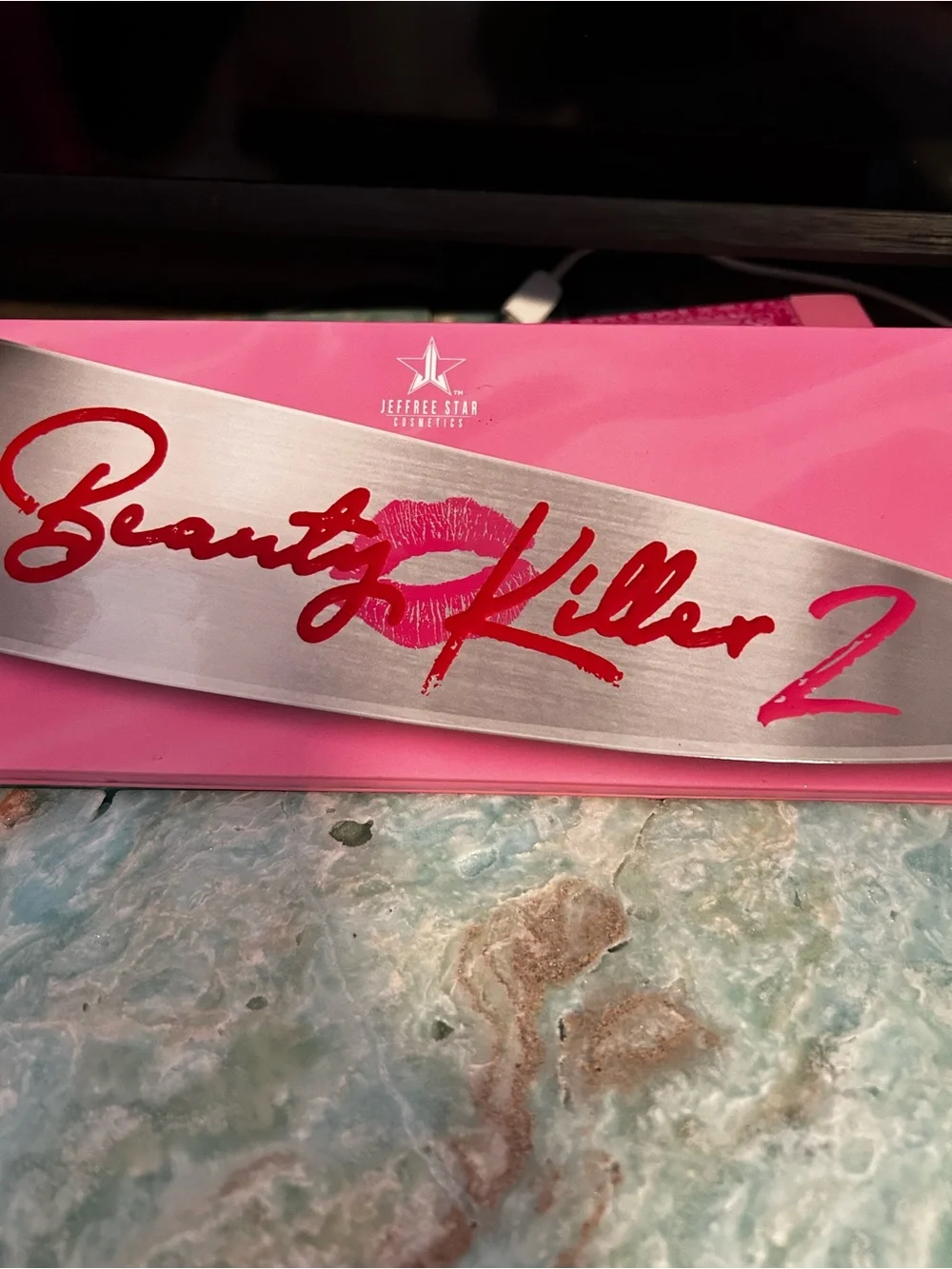 Jeffree Star Beauty Killer 2 Eyeshadow Palette - Pink, Gray, Red Accents
